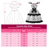 ReliBeauty Dalmatian Costume for Children, Girls, with Ears, Headband Tail,