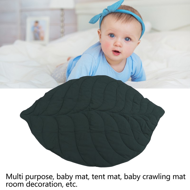 Leaf Shaped Rug Multipurpose Soft Comfortable Special Shaped Baby Crawling