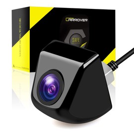 CAR ROVER Rear View Camera 12V 600,000 Pixels IP69 Waterproof Wide Angle Front/Rear Dual-Use Vehicle Camera Rear Camera Ultra-Wide Angle (CCD Black)