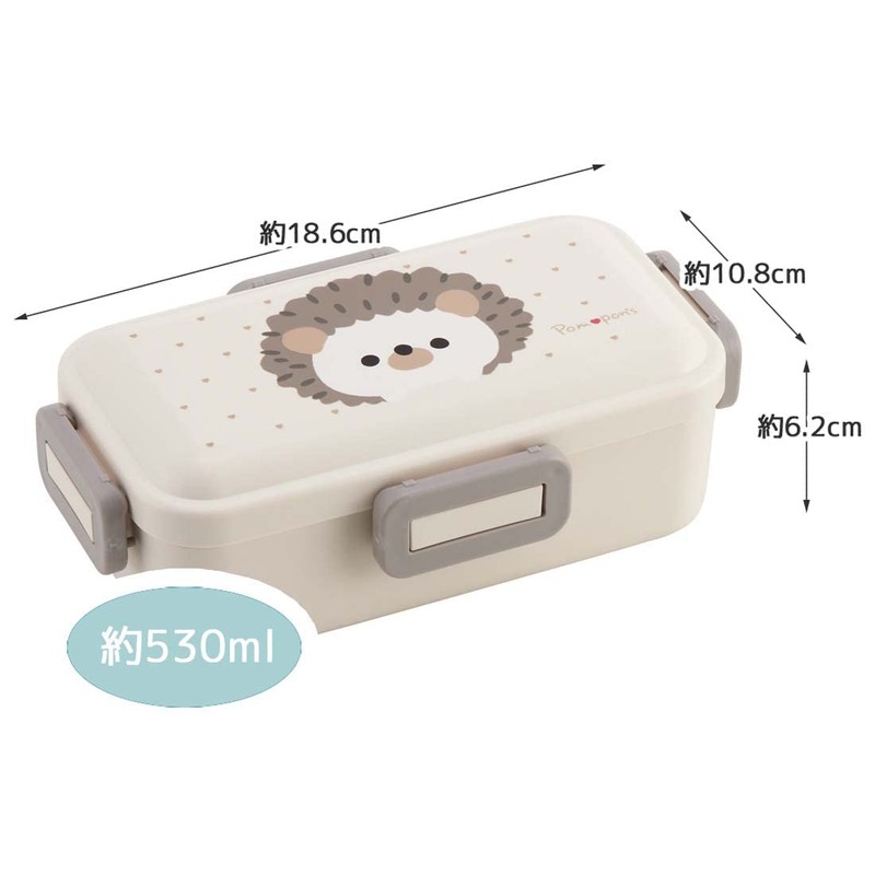 Skater Pompon's Lunch Box PFLB6AG-A Rat, 18.9 fl oz (530