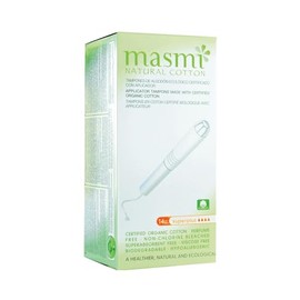 MASMI NATURAL COTTON Bio Tampons SuperPlus Applikator (12 Stück) 1er Pack
