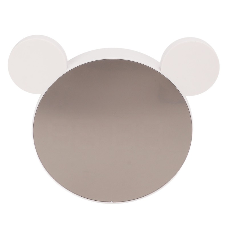 Mirrored Digital Alarm Clock Cute Mice Ear Shape LED Mirror