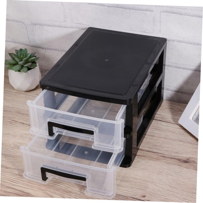 WHAMVOX 2pcs Organizer for Desk Storage Stationery and Cosmetics Storage