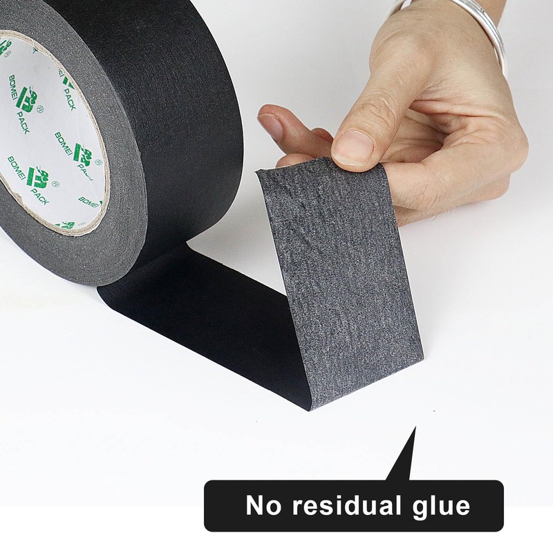BOMEI PACK 4 Pack Black Painters Tape, 2inch x 30yds,