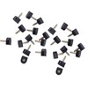 120Pcs High Heel Tip Caps TPU Polyurethane Iron Shoes Repairing