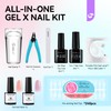 gelike ec 240 pieces short nail tips and nail lamp,