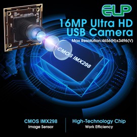 ELP Módulo de cámara USB de 16 MP