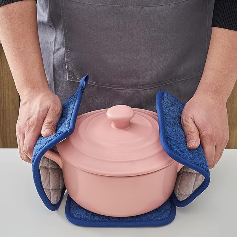 4pcs Hot Pads for Kitchen,Heat-Resistant Pot Holder Set Durable Kitchen
