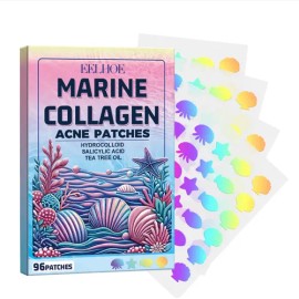 Parches Para Acné Colágeno Marino Eelhoe 96 Pzs Holográficos
