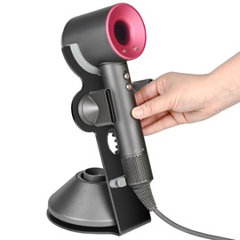 YCHF Supersonic Hair Dryer Holder for Dyson,blow dryer holder,Hair Dryer Holder for Dyson SupersonicAluminum Alloy Bracket, Bathroom Organizer,Size: 27.5cm x14cm x 16.4cm (gray)