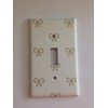 Coquette Gold Bows Light Switch Plate Various Sizes Offered