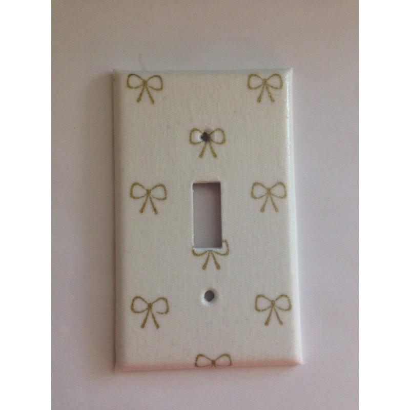 Coquette Gold Bows Light Switch Plate Various Sizes Offered