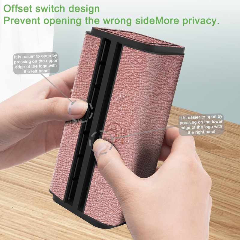 TOMSKYE Portable Pill Case, Large Capacity, 1 Week, 2 Times
