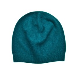 EILIZ Classic 100% Superfine Merino Wool Beanie Hat, Knit Winter Cap, Lightweight Skull Men and Woman, Dark Blue-green, One Size