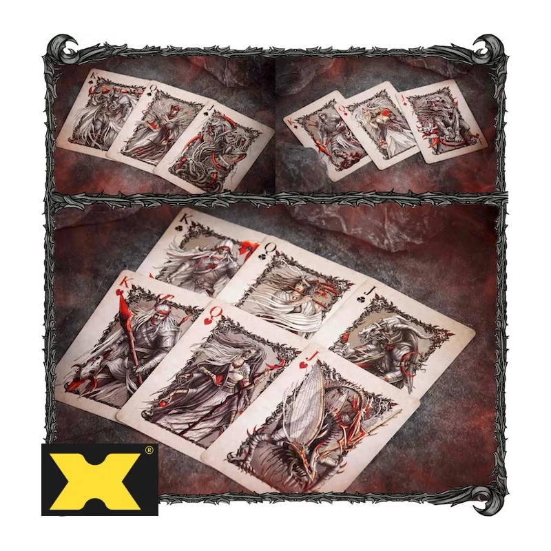 DEMON V2 Vengeance Classic Silver Gilded 1/250 Playing Cards by