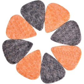 WedDecor Guitar Plectrums Lightweight Acoustic Electric Bass Guitar Ukulele Instruments Felt Picks Medium/Heavy 3mm Thick Gauges Jazz Play, 10pcs, Assorted Colours
