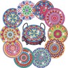 Diamond Painting Art Coasters Kits, 10 Pieces Mandala Diamond Painting