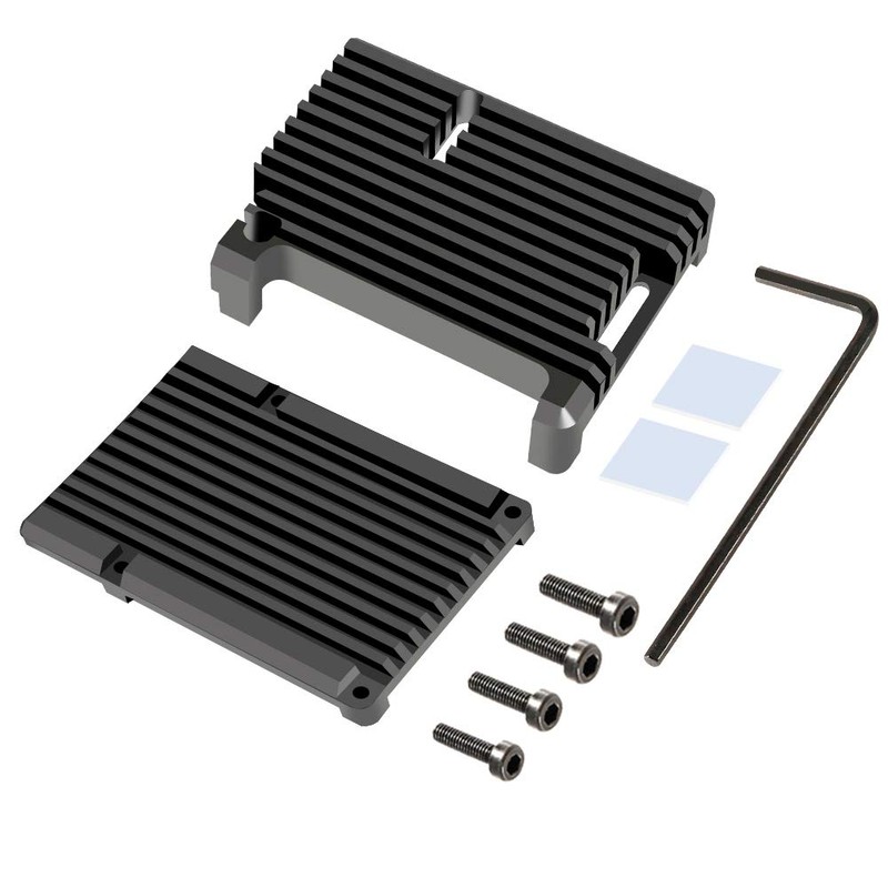 Dorhea for Raspberry Pi 4 B Heavy Metal Case, Raspberry