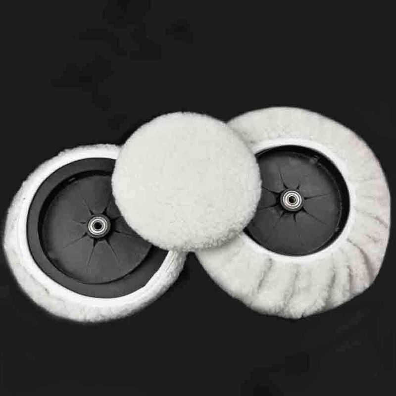 Car Polishing Pads, White Buffing Bonnets, 5-Pack