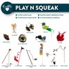 OurPet's Play-N-Squeak Teathered & Feathered Play Wand Cat Toy, for