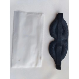 3D Contoured Sleep Mask, Lightweight Black Eye Mask with Adjustable Strap for Deep Rest