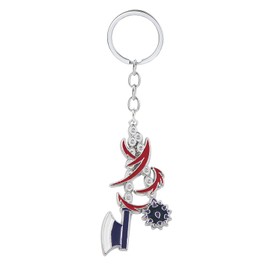 SONGCHANGJEWELRY Himejima Gyomei Sword Keychain - Anime Geo Kokyuu Katana Charm - Gifts for Men Women and Fans