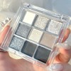 Mini 9 Cool Shades Eyeshadow Palette Black Smokey Matte Glitter