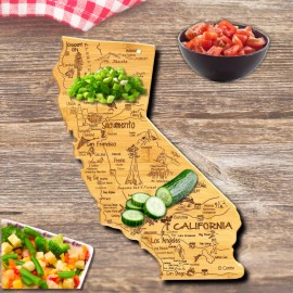 Totally Bamboo Destination California Bamboo Cutting Board Wood by Totally Bamboo Laser Ech NEW