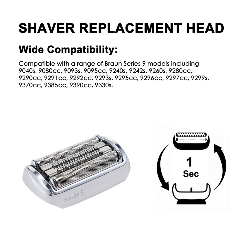92S Electric Shaver Replacement Head Compatible with Braun Series 9