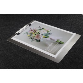 A4 clipboard with Heavy Duty Clip and Pen Holder,Double-Sided Anti-Fingerprint White Board,(304 vertical clipboard)