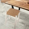 Alaterre Furniture Bar Stool with Handcrafted Woven Rope Seat -