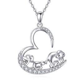 POPLYKE Phoenix Necklace 925 Sterling Silver Abalone Phoenix Jewellery for Women Pendant Necklace Jewellery for Women Mum, Sterling Silver, Cubic Zirconia