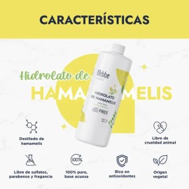 Hidrolato De Hamamelis 100% Natural Facial Y Corporal 500ml Todo Tipo De Piel Día/noche