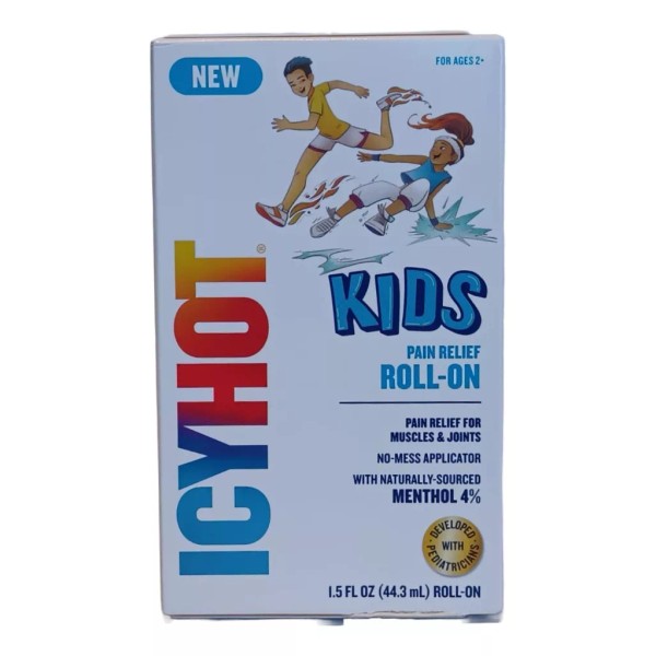 Icy Hot Kids Roll On Menthol Natural 4% 1.5oz (44ml)