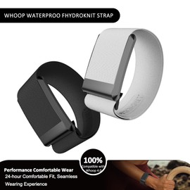 HydroKnit Wrist Band, Comfortable and Waterproof Replacement Band for Whoop 4.0 Heart Rate Monitor (Black, 24)