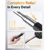 TUKUOS Telescoping Back Scratcher with 5Pcs Detachable Heads, Valentines Day