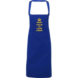 Hippowarehouse Keep Calm and Love Leeds Apron kitchen cooking painting DIY onesize adult