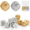 10 Pieces Metal Dice Sets, Aluminium/Copper Dice, Six-Sided Dice Game