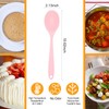 2 Pcs Silicone Nonstick Mixing Spoon, Silicone Spoons for Cooking