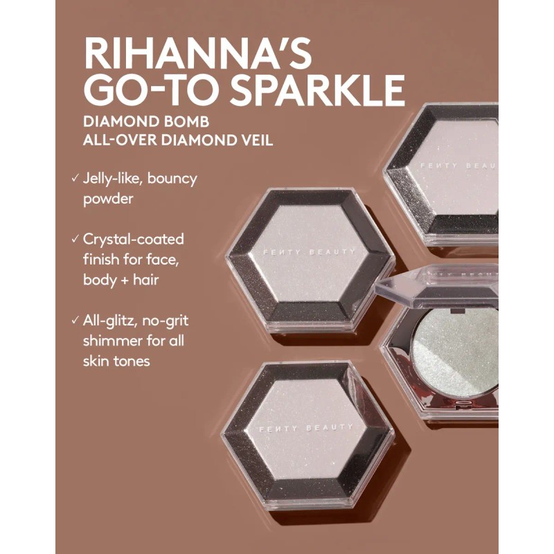 Fenty Beauty Iluminador Diamond Bomb All-over Diamond Veil Pink Ice