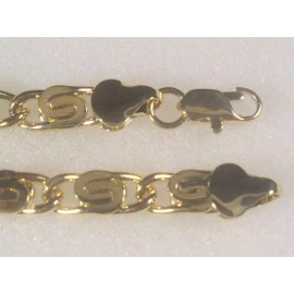 DOLPHIN ORE ** 6 MM  7" 18K GOLD PLATED SCROLL DESIGNER BRACELET LIFETIME WARRANTY  DHB16-7