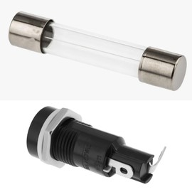 Create idea 6 Stücke 10A 250V Sicherung Panel Mount Halter Halterung für 5,2 X 20mm Glas Sicherungen