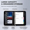 Convend Zip Series Premium Faux Leather A5 6-Ring Portfolio Binder