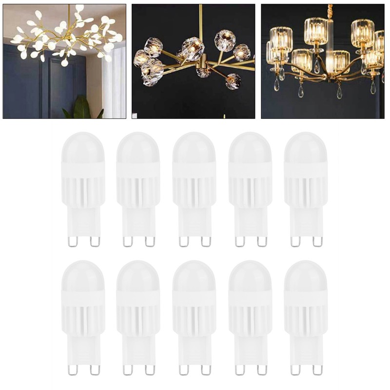 10Pcs G9 Bulbs 3W 5LED Bi Pin Light Source for