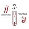 sourcing map 2pcs Mini Ratchet Screwdriver 1/4" Hex 90 Degree