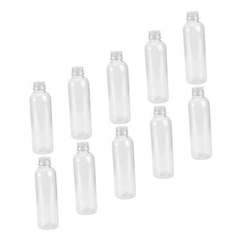 PACKOVE 15Pcs Transparent Dispensing Bottles with Aluminum Lid Containers for Cosmetics Travel Jars for Shampoo Soap Body Wash Leak and Portable