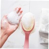 Healeved Body Scrub Brush Handle Exfoliating Shower Puff Strong Nylon