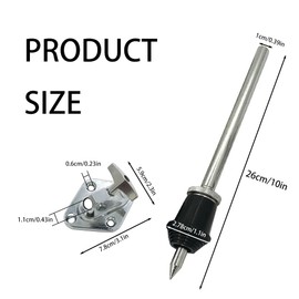 Bass drum stand legs for drums-Classic Bass Drum Spurs, Anti-Slip Metal Legs with Base for 7.2" Kick Drum, Compatible with Percussion Kits - Set of 2