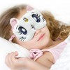 2 Pack Soft Plush Sleep Eye Masks, Cute and Comfortable
