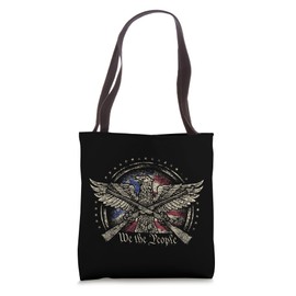 American Flag Patriotic Founding Fathers We The People USA Tote Bag